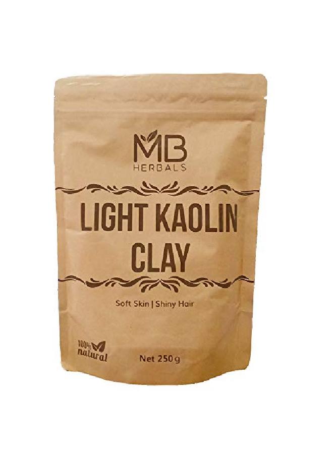 MB Herbals طين الكاولين الخفيف 250 جرام | قناع للوجه | الرؤوس السوداء | حب الشباب والبثور | بشرة متوهجة - Image 2