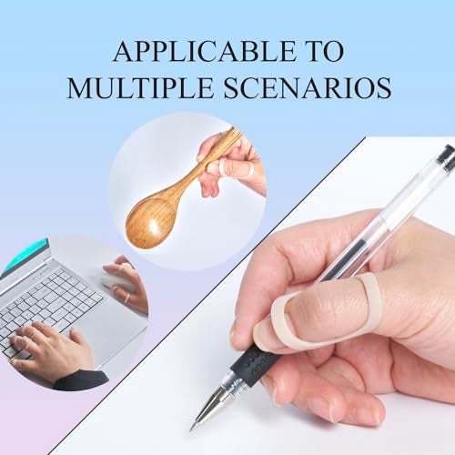 UAKIKAU Oval Finger Splint 6 pcs, Finger Splints for Arthritis, Mallet Finger, Trigger Finger Splint, hypermobility(EDS) finger For Thumb/Middle,/Index/Pinky or Ring Finger(size 4,5 each 3pcs) - Image 4