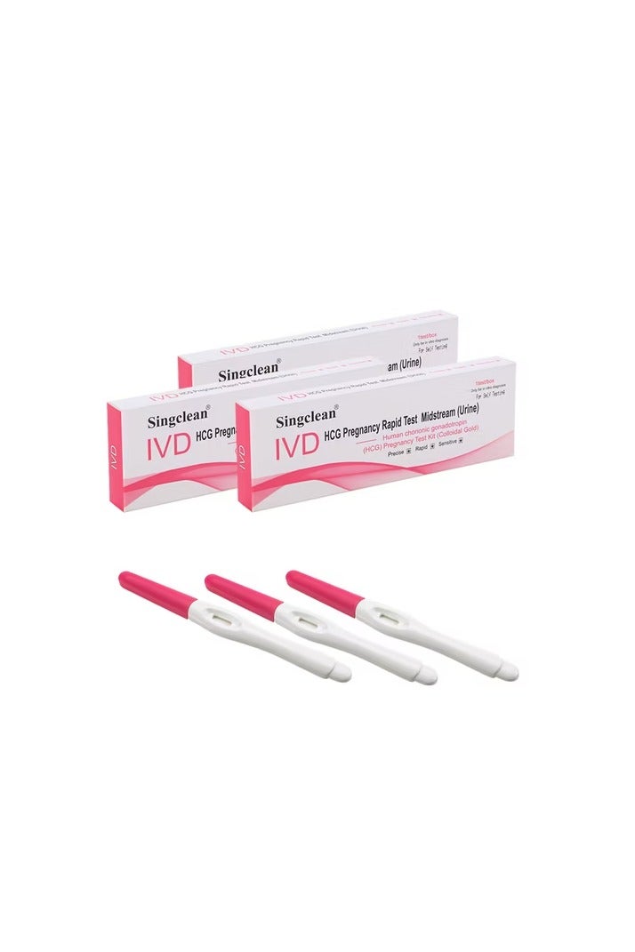 Singclean Special Offer: Singclean HCG Midstream Pregnancy Test - Pack of 3  - Image 1