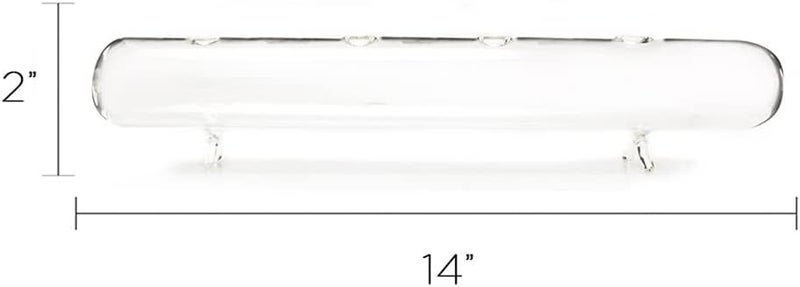 تشايف إناء براعم الزهور متعدد الحجرات 'Hudson Flute' من تشايف — أواني زجاجية جميلة ولطيفة للزهور ونباتات المنزل — كبير (4 فتحات) - Image 4