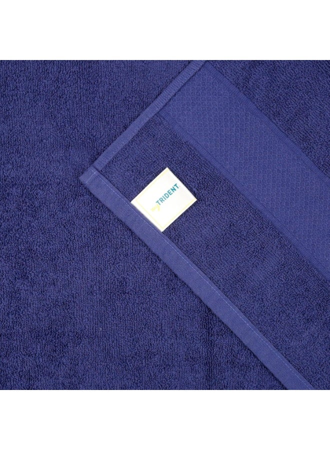 ترايدنت مناشف ترايدنت قطنية ١٠٠٪ للحمام | مناشف حمام كبيرة الحجم - ناعمة وماصة | ٤٥٠ جرامًا للمتر المربع | منشفة حمام واحدة للرجال/النساء | أوربان كومفورت | ٧٠ سم × ١٤٠ سم - لون أزرق بحري جديد - Image 3