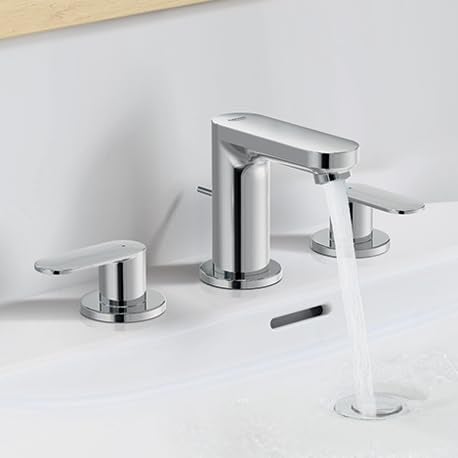 GROHE 2019900A Eurosmart Cosmopolitan 8Inch Widespread TwoHandle SSize Bathroom Faucet 12 GPM Chrome - Image 3