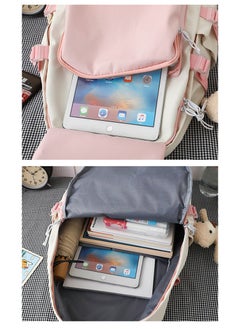 Sharpdo Backpack Cute Kawaii Backpack School Supplies Laptop Bag for Teens Girls Women Students Pink  - Image 5