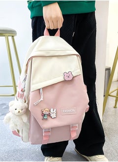 Sharpdo Backpack Cute Kawaii Backpack School Supplies Laptop Bag for Teens Girls Women Students Pink  - Image 4