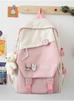 Sharpdo Backpack Cute Kawaii Backpack School Supplies Laptop Bag for Teens Girls Women Students Pink  - Image 2
