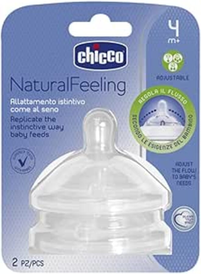 Chicco natural feeling teats 2 pcs +4 months