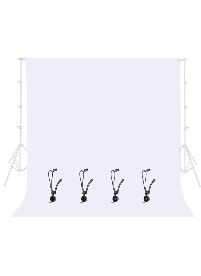 EMART - Emart 8.5x10ft White Photo Backdrop for Photography, Large Plain White Drapes Party Background Curtain | Polyester Fabric | White Screen Sheet Video Studio Portrait Photoshoot Parties - Image 1