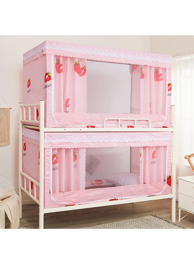 Bluejw RKT4 Student Dormitory Bed Curtain Plus Mosquito Net Integrated Upper Bunk Lower Bunk Full Shading Anti-mosquito Universal Zipper With Bracket - Image 1