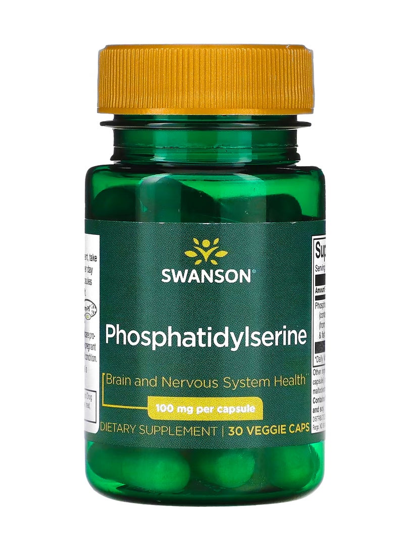 SWANSON Phosphatidylserine, 100 mg, 30 Veggie Caps