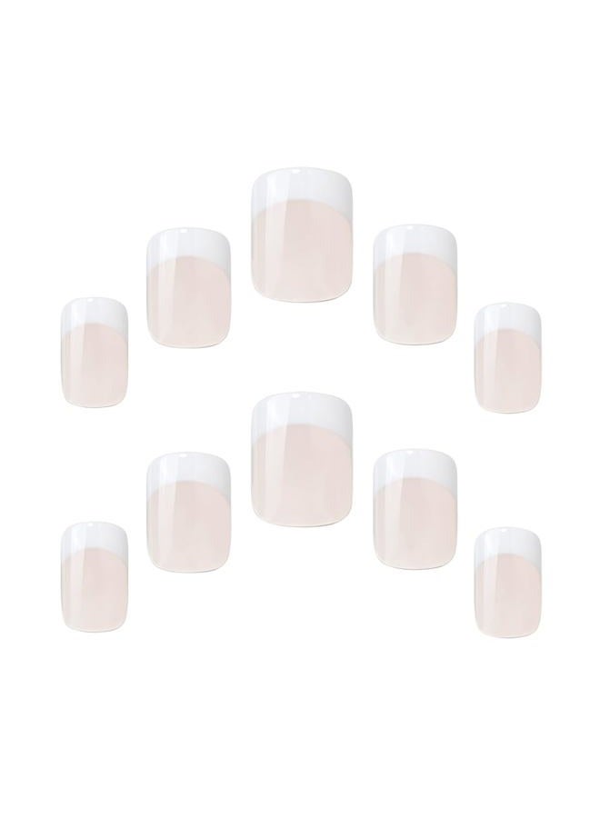 ELEGANT TOUCH French Nails - Pink - 126 - Short - Square Shape - Image 2