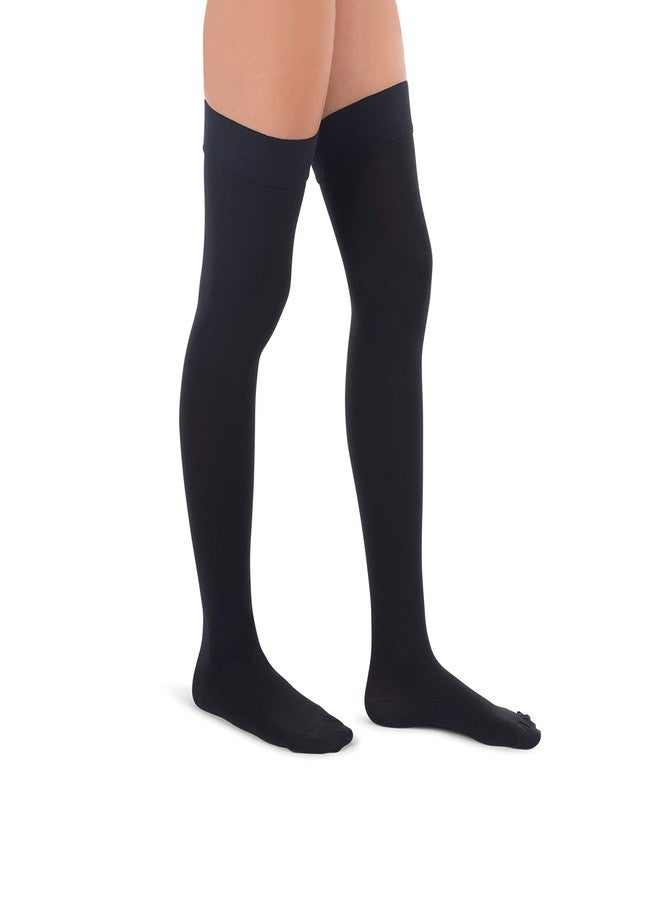 JOMI COMPRESSION Thigh High Collection, 20-30mmHg Premiere Closed Toe Made In USA 240 (X-Large, Black) - Image 2