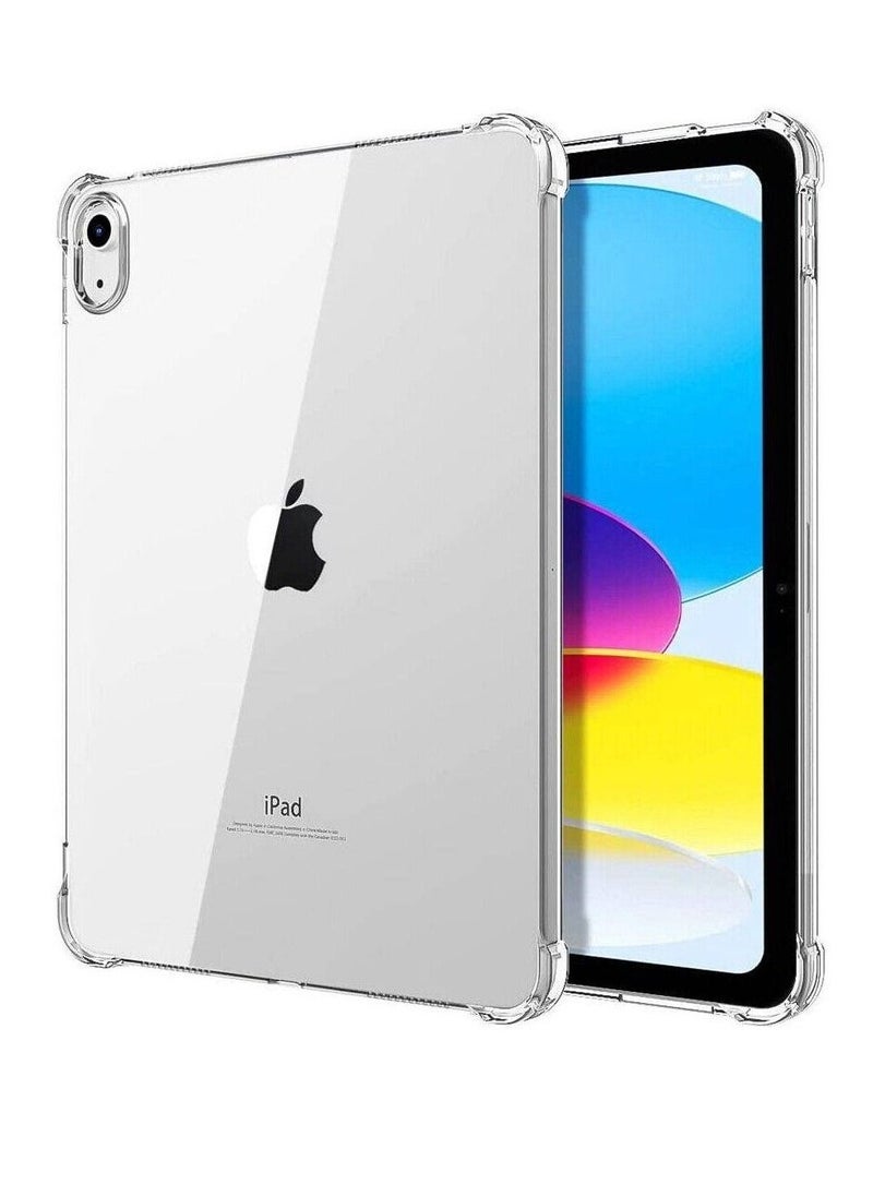 Raxoom Ultra Clear Soft Flexible Transparent Bumper Back Case Cover For Apple iPad 10th Generation 10.9'' 2022 Clear