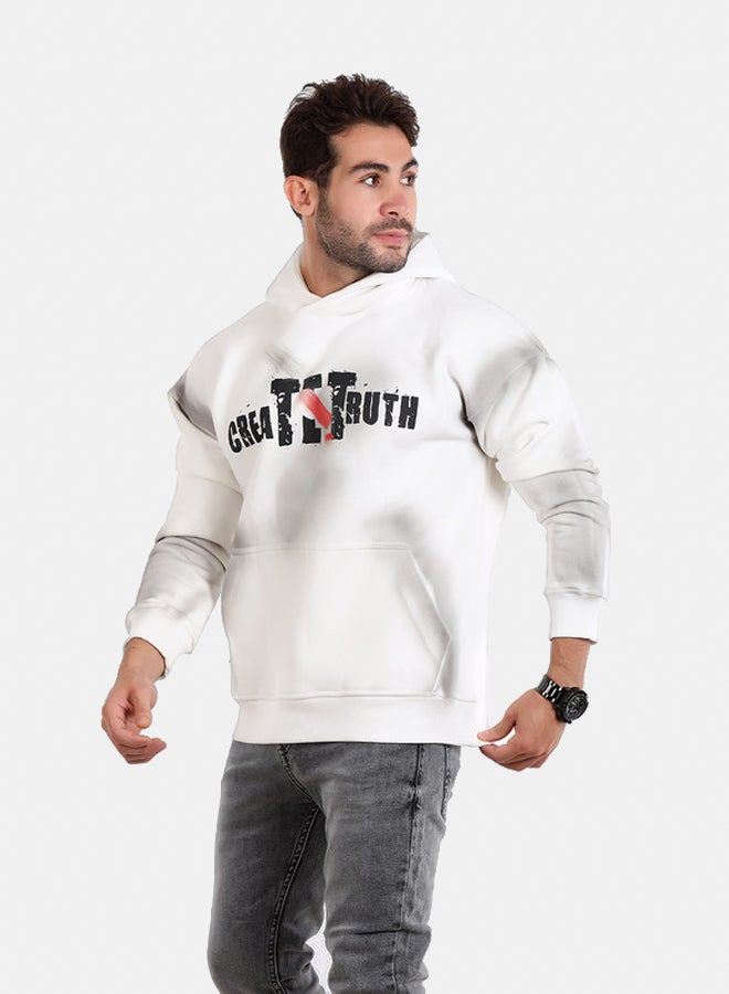 WHITE RABBIT Printed Hooded Neck Long Sleeve Sweatshirt - Image 2