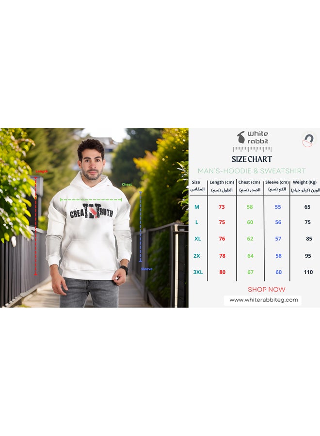 WHITE RABBIT Printed Hooded Neck Long Sleeve Sweatshirt - Image 5