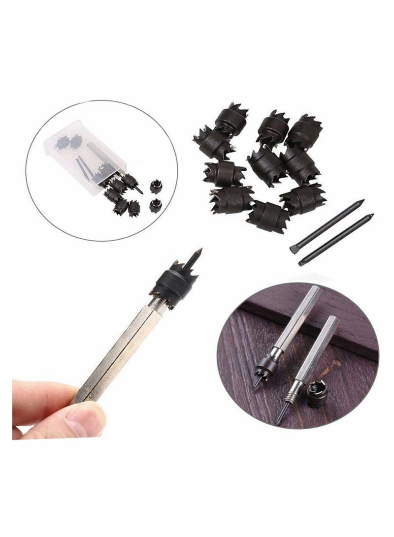 Barakah Rotary Spot Weld Cutter Set Double Sided 13 Pcs HSS Remover Drill Bits Hex Sheet Metal Hole Kit with 2 Replacement Blades for Power Welding - Image 5
