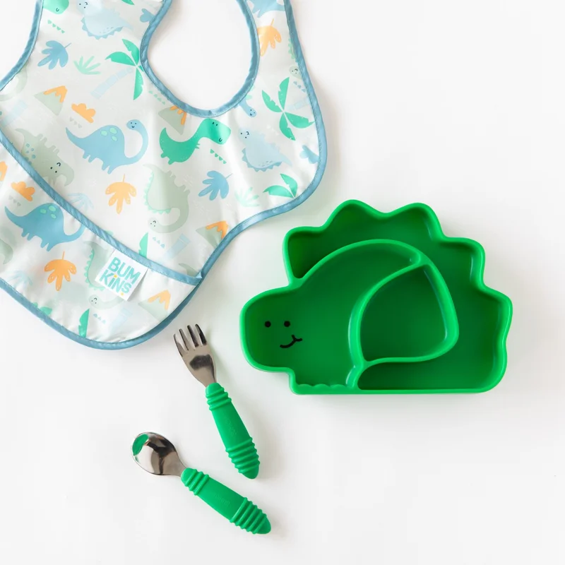 بمبكنز Silicone Vacuum Plate - Dinosaur