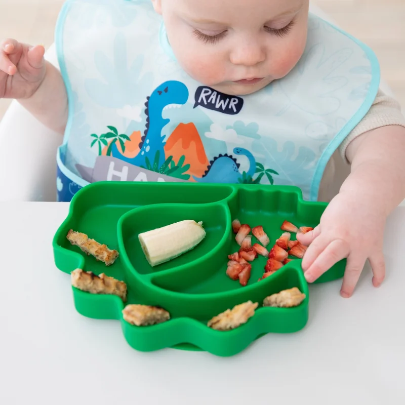 بمبكنز Silicone Vacuum Plate - Dinosaur