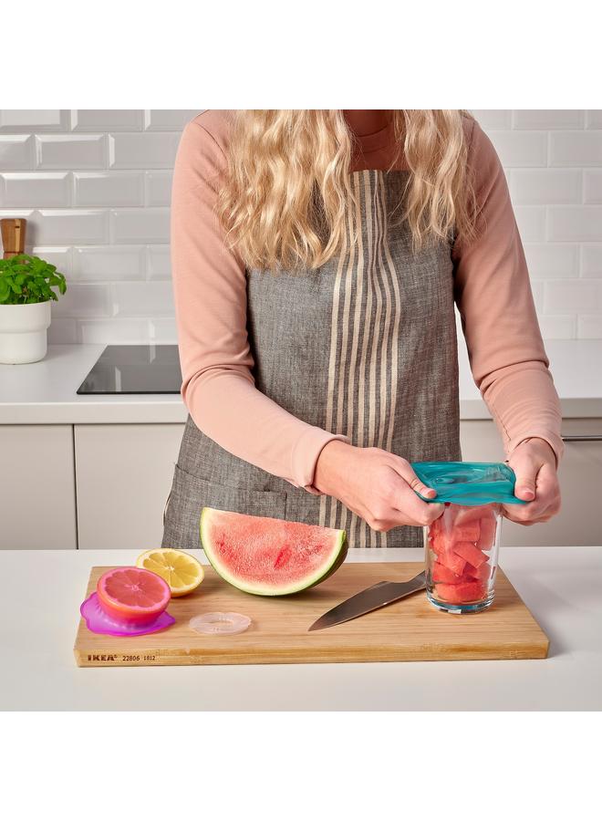 إيروريكس غطاء طعام، مجموعة من 3 قطع، سيليكون متعدد الألوان - Image 2