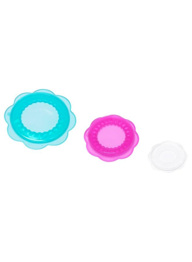 إيروريكس غطاء طعام، مجموعة من 3 قطع، سيليكون متعدد الألوان - Image 1