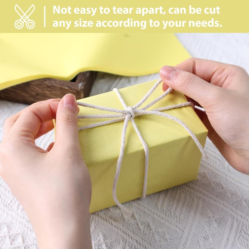 Koogel 330 Sheets Tissue Paper Bulk, 14 x 10 Inch Yellow Gift Wrapping Tissue Paper for Wedding Birthday DIY Crafts Art Project - Image 5