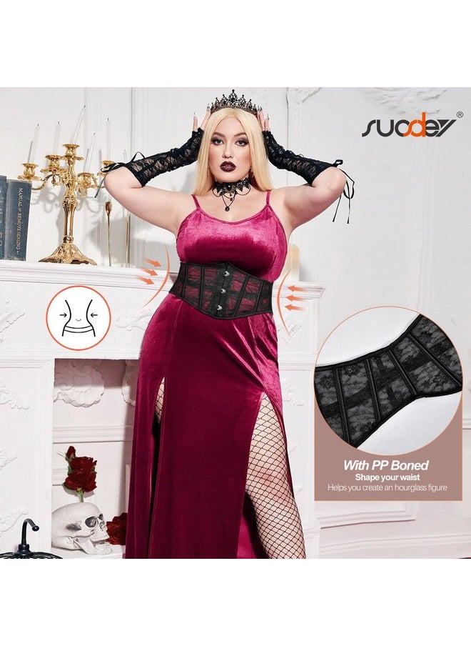 Sheer Lace Corset Belt For Women Underbust Boned Lace Up Transparent Mesh Bustier Waspie Belt Renaissance Corset - pzsku/ZE85B3C2E0B3A663BCB71Z/45/_/1735567145/388b7346-5d82-4b2e-92bc-d909d4ef2e83