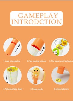 Velcro 100PCS Little Yellow Duck Removable Stickers, Mini Activity Pad and Sticker Stamper, Best Toys to Keep Toddlers Busy, Suitable as Gift for Boys and Girls 3+  - Image 4