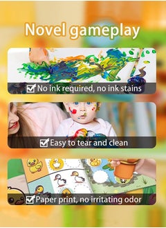 Velcro 100PCS Little Yellow Duck Removable Stickers, Mini Activity Pad and Sticker Stamper, Best Toys to Keep Toddlers Busy, Suitable as Gift for Boys and Girls 3+  - Image 5