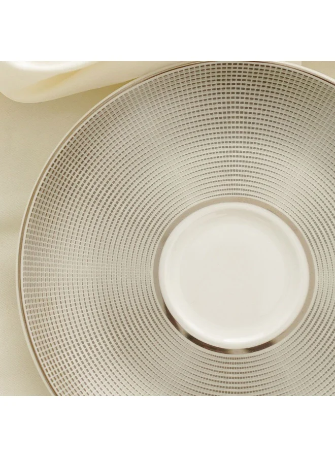 DANUBE HOME Danube Home Riley Fine Bone China Espresso Cup And Saucer 100Ml Elegant And Durable Perfect For Serving Espresso Or Small Beverages Stylish Design For Home Office Or Special Occasions