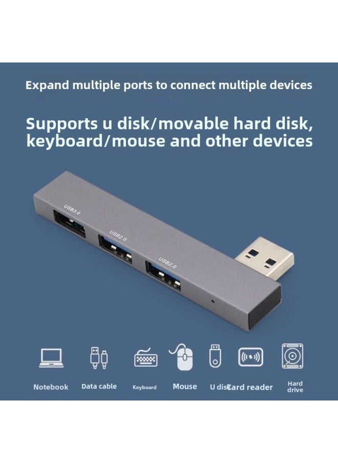 Generic - Suitable For Computer Mobile Phone Typec Wireless Side In-line All-in-one Expansion Dock Hub Converter Usb3.0-Number Of Interfaces:Typec One To Four Usb - Image 1