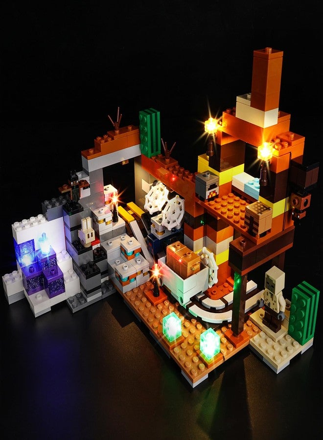 BrickSoul Light Kit Compatible with Lego Minecraft The Badlands Playset 21263 Building Set, Upgrade Design Lighting Accessories for Lego Fans, Not Included 21263 Model - Image 1
