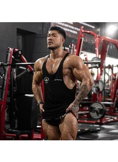 Generic Vq Muscle Fitness Brothers Summer New Fitness Vest Mens Tops Outdoor Running Leisure Sports Sleeveless Bx3 black  - Image 5
