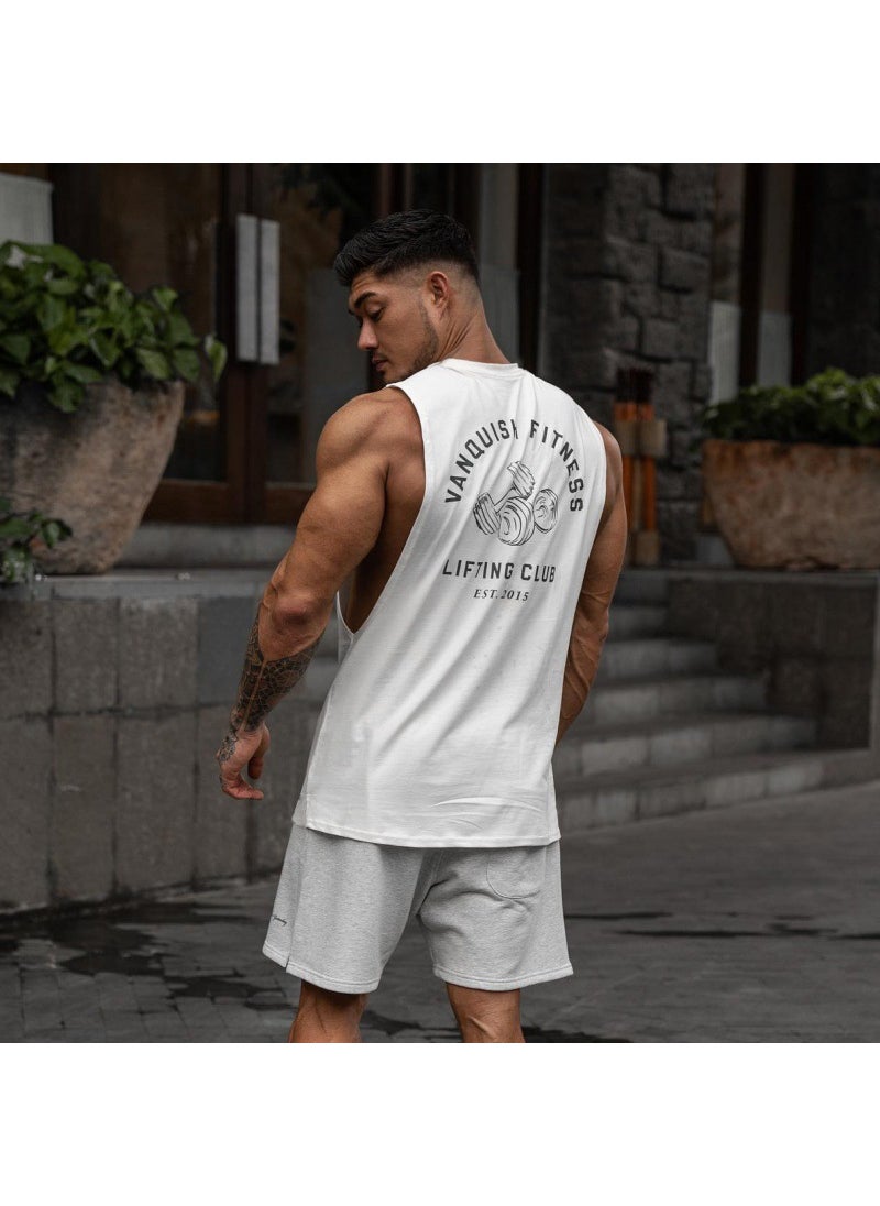 Generic - Vq Muscle Fitness Brothers Summer New Fitness Vest Mens Tops Outdoor Running Leisure Sports Sleeveless Bx3 black - Image 1