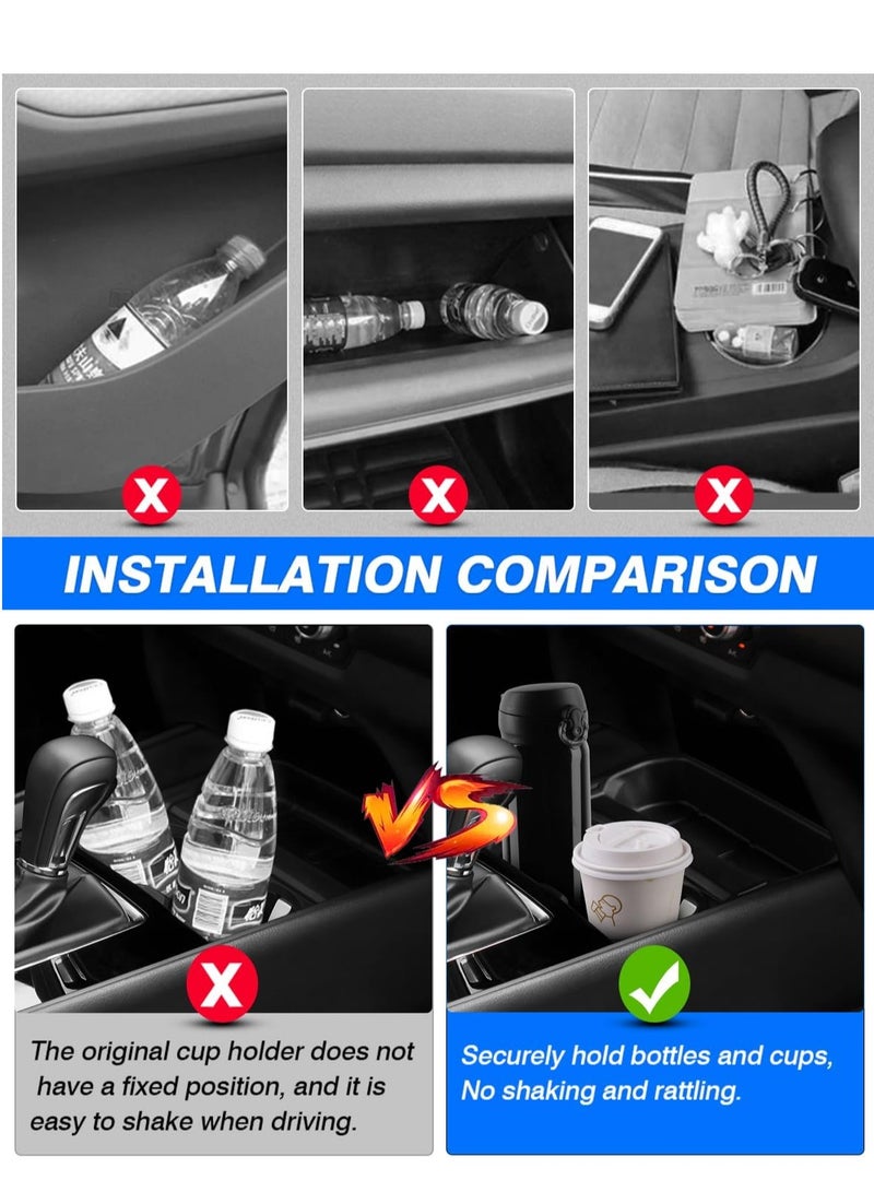 KASTWAVE Center Console Cup Holder, Car Cup Holder Expander, Cup Holder Insert for 2023 2024 2025 Mazda CX-50, Keeps Large Drink Cups Secure - Image 5