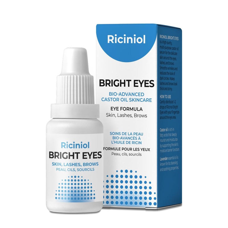 Riciniol Bright Eyes BioAdvanced Castor Oil Ointment Eye Formula for Skin Lashes and Brows 15 ml Pack of 1
