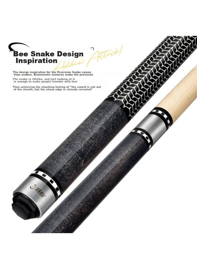ACCURACY Zhundu Pool Cue, Big Head Nine-ball Cue, Black 8 Ball Cue, American Billiards Cue, Eight-ball Maple Wood Black Eight Cue - Image 4