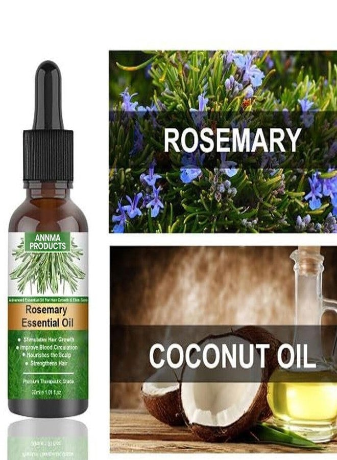 Annma Products زيت إكليل الجبل العطري من آنما برودكتس®، 30 مل، للعناية بالشعر وفروة الرأس | يدعم نمو الشعر وقوته | علاج مغذٍ لشعر أكثر كثافة وصحة | للرجال والنساء - Image 4