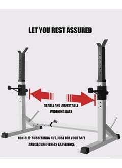 ULTIMAX Adjustable Squat Stands Rack Barbell Stand Home Gym Strength Training  - Image 3