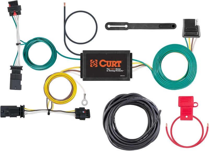 CURT 56369 Vehicle-Side Custom 4-Pin Trailer Wiring Harness for Jeep Compass - Image 1