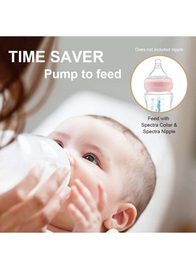 Maymom - Widemouth Milk Storage Collection Bottle With Travel Cap And Sealing Ring ; Can Replace Spectra S1 S2 Avent Natural Avent Classic Bottles Motif Luna Twist Bottles Ameda Mya Bottle; 4Pc - Image 1