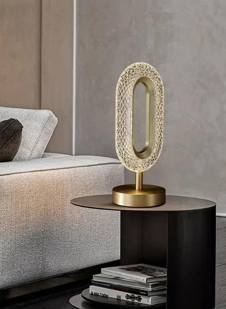 TIGER Three-Color Touch Control LED Crystal Table Lamp – Diamond-Cut Face Design with Rechargeable Battery, USB Charging, Soft Ambient Lighting – Dimmable Touch Sensor Lamp for Bedroom, Living Room, Study, or Gift – Elegant Mood Light for Home Décor - Image 2