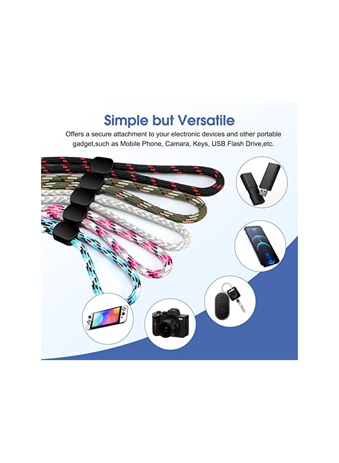 Green Tiger 8Pcs Hand Wrist Strap Lanyard, Adjustable Nylon Colorful for Mobile Phone, Camara, USB Flash Drive, ID Name Tag Badge - Image 2