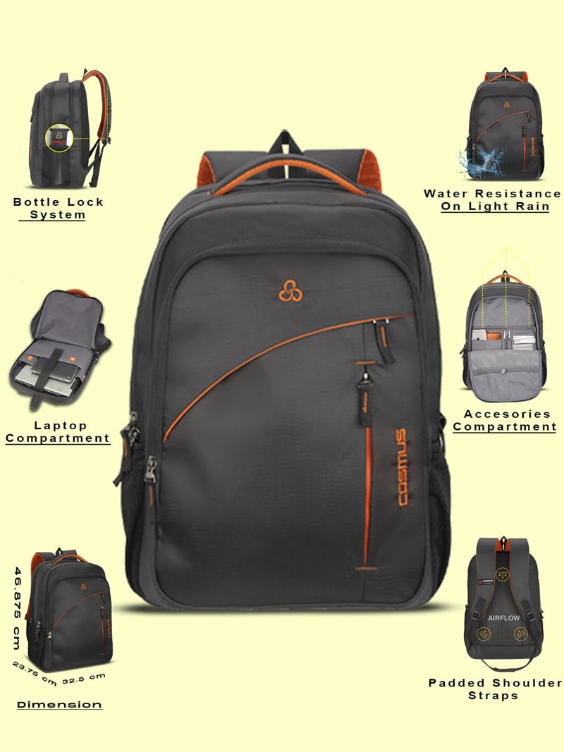 COSMUS Tuxer Navy Blue 38L Large Laptop Backpack With 3 Compartments - Image 2