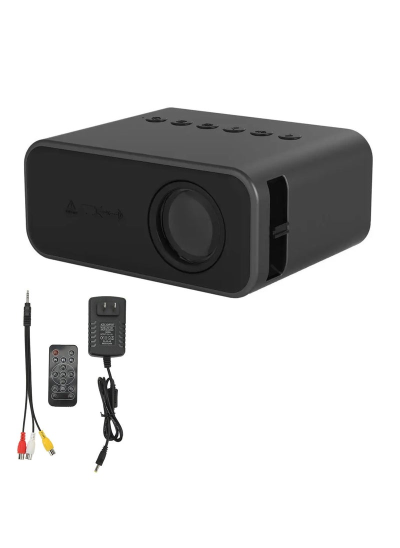 DIGI CORE - Mini Projector YT500 Smart Projector Full HD 1920X1080P Video Projector Portable Projector Compatible With Android/iOS/Windows/TV/HDMI/USB Mobile Projector Remote Control Built-In Speaker Black - Image 1