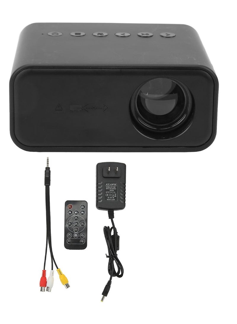 DIGI CORE - Mini Projector YT500 Smart Projector Full HD 1920X1080P Video Projector Portable Projector Compatible With Android/iOS/Windows/TV/HDMI/USB Mobile Projector Remote Control Built-In Speaker Black - Image 1