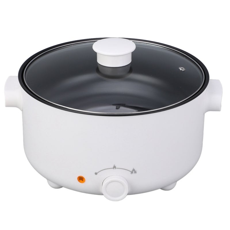 Mini Electric Cooking Pot 3.5L Non-Stick Coating Uniform Heating - Rotary Button Control Portable Hot Pot for Home Dorm Office Trip Small Parties - Image 3