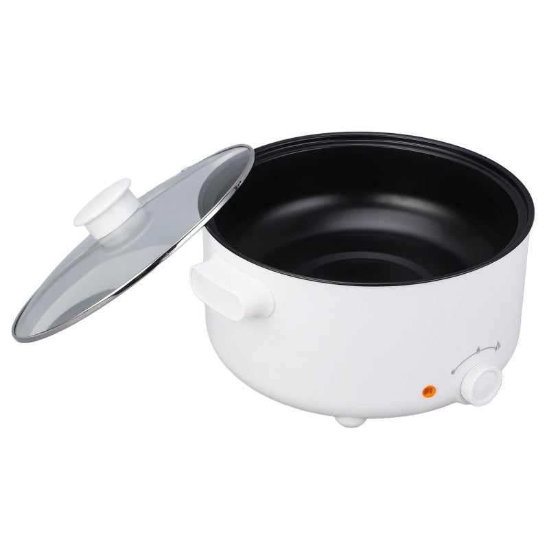 Mini Electric Cooking Pot 3.5L Non-Stick Coating Uniform Heating - Rotary Button Control Portable Hot Pot for Home Dorm Office Trip Small Parties - Image 2