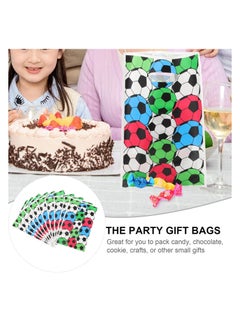 KASTWAVE 50pcs Tote Bags Gift Bags Soccer Sport Party Favors Biscuits Pouch Presents Bag Gift Wrapping Bags Bouquet Bags Candy Bag Birthday Party Supplies Baseball Decorate Love Sports Ball  - Image 3