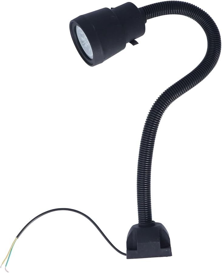 مصباح آلة LED بقوة 5 واط، قضيب مرن قابل للدوران 360 درجة، إضاءة ورشة عمل CNC، 24 فولت 36 فولت - Image 4