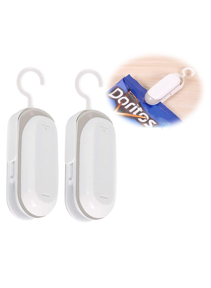 KASTWAVE Mini Bag Sealer, Heat Sealer for Plastic Bags, Vacuum Food Sealer and Cutter, Portable and Practical, Quick and Easy Seal for Snack Bags Handheld Bag Sealer, Set of 2 - Image 1