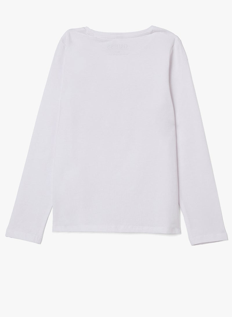 GUESS Kids Graphic Crew Neck T-Shirt - Image 2